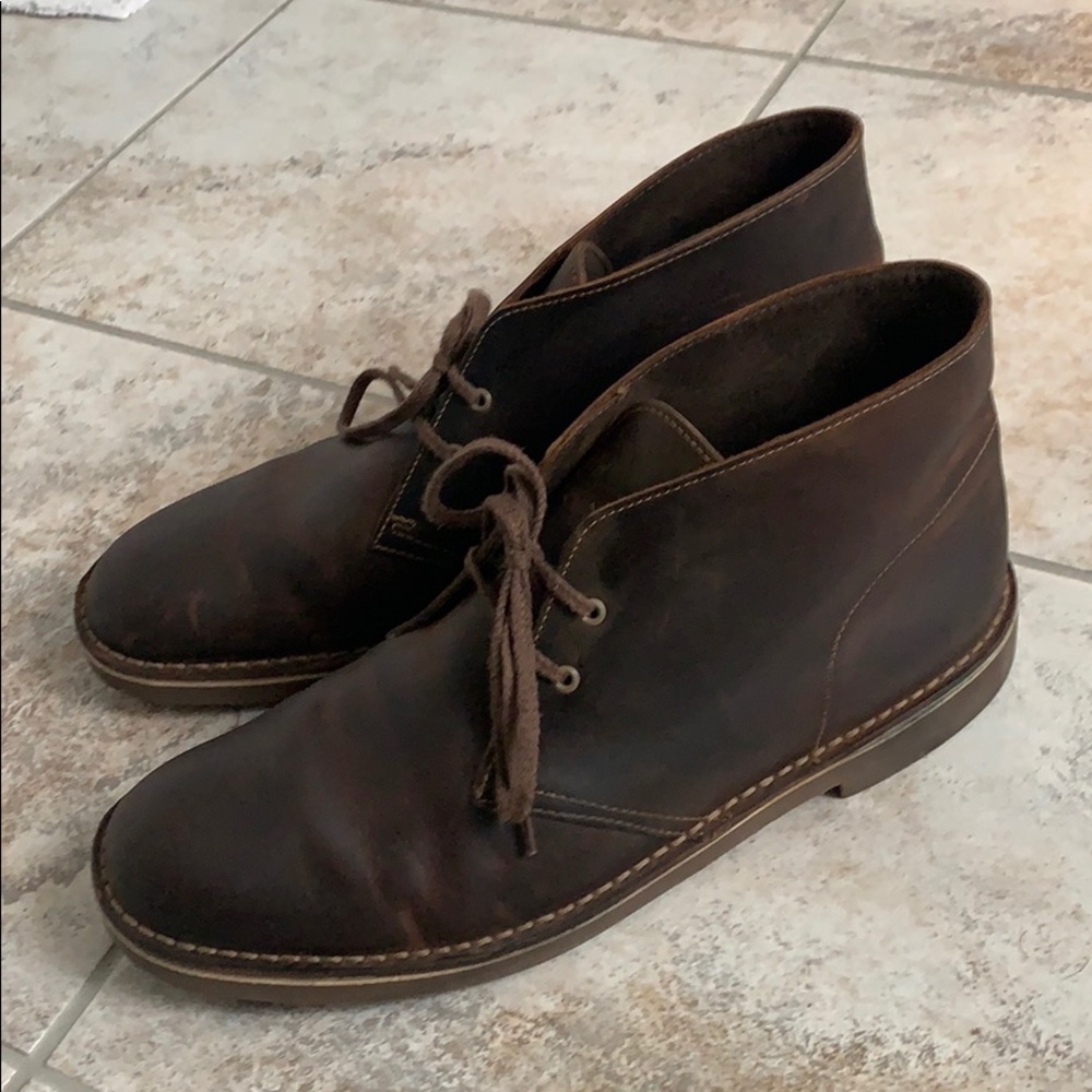 Clark’s leather desert boot beeswax 10.5 m